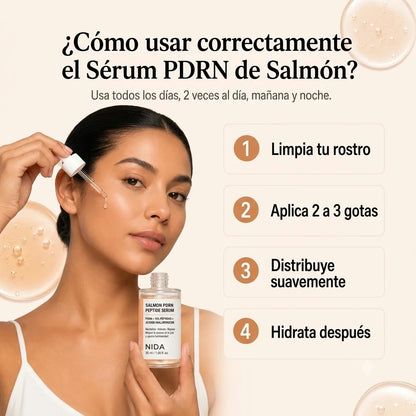 SÉRUM PDRN DE SALMÓN  | Tensa y Rellena lineas de expresión en Semanas
